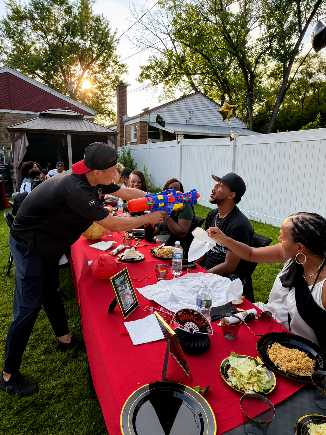 Private hibachi catering for a Birmingham Alabama home party